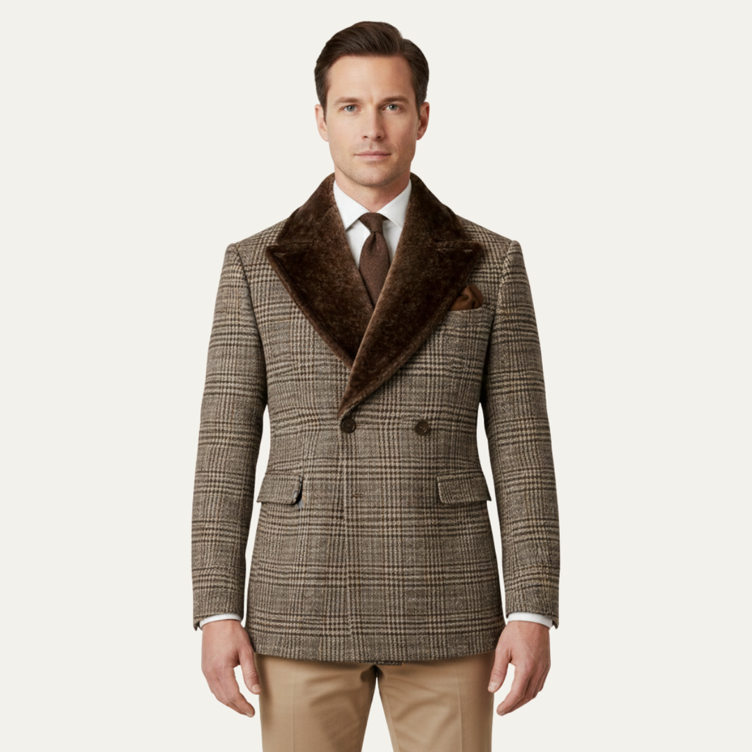 The Deauville Men’s Luxury Double Breasted Business Suit Jacket