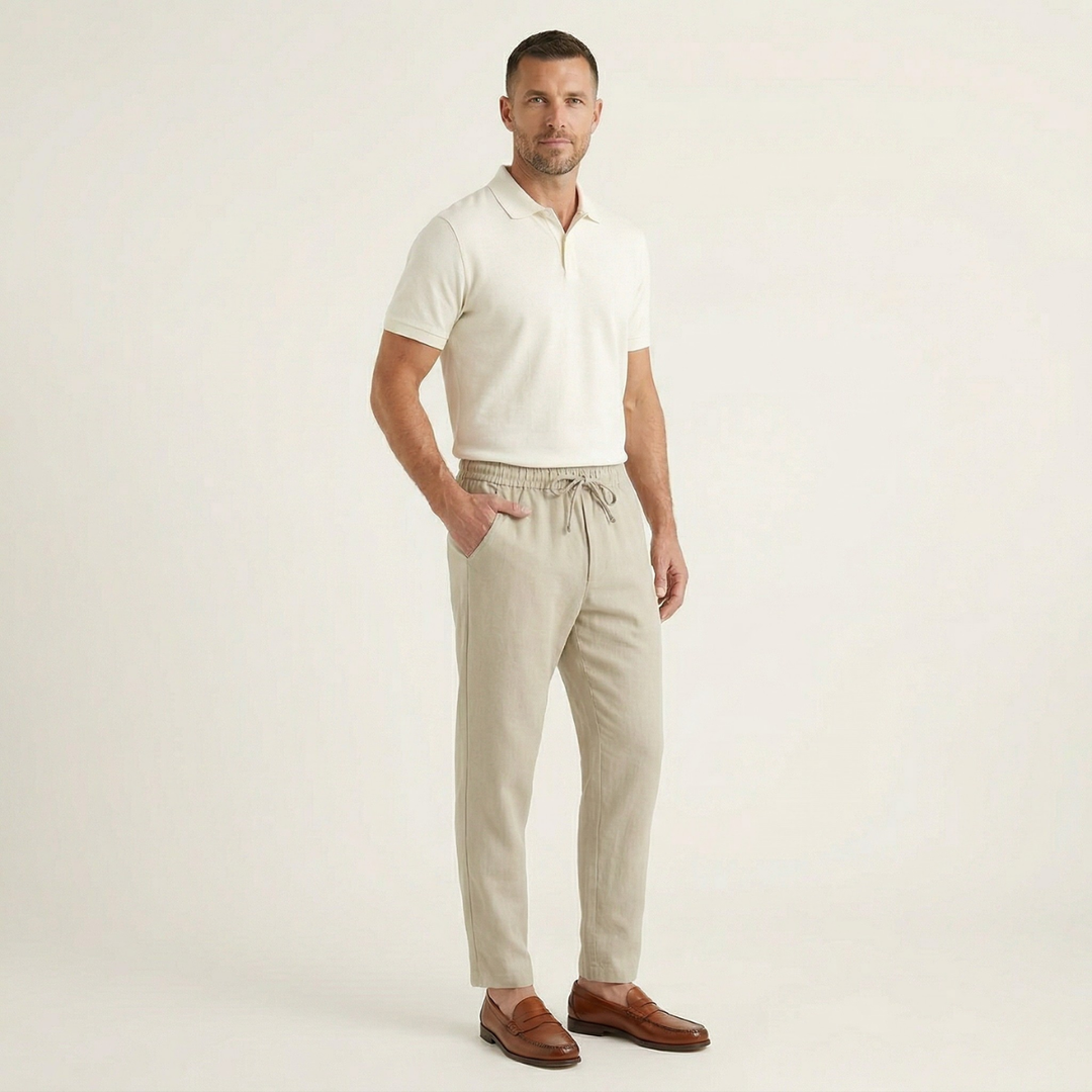 The Palermo Cotton Jogger – Lightweight Summer Pants for Men