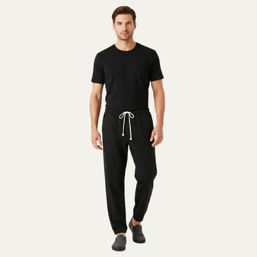 The Pinebrook Park Men’s Loose Cotton Linen Drawstring Pants