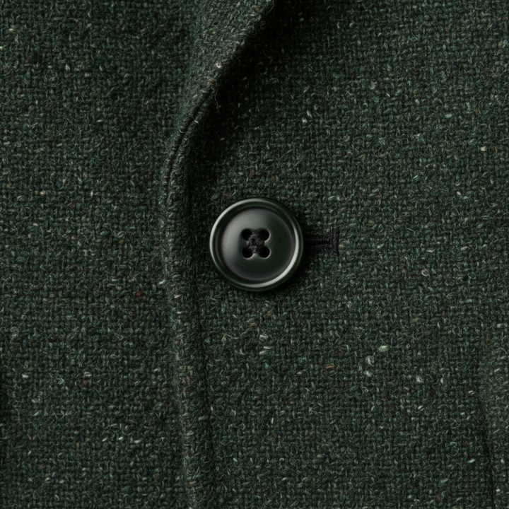 The Rome Men’s Elegant Tailored Tweed Fishbone Blazer Jacket