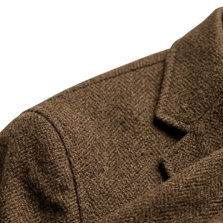 The Thurlestone Men’s Wool Single Breasted Tweed Blazer Jacket