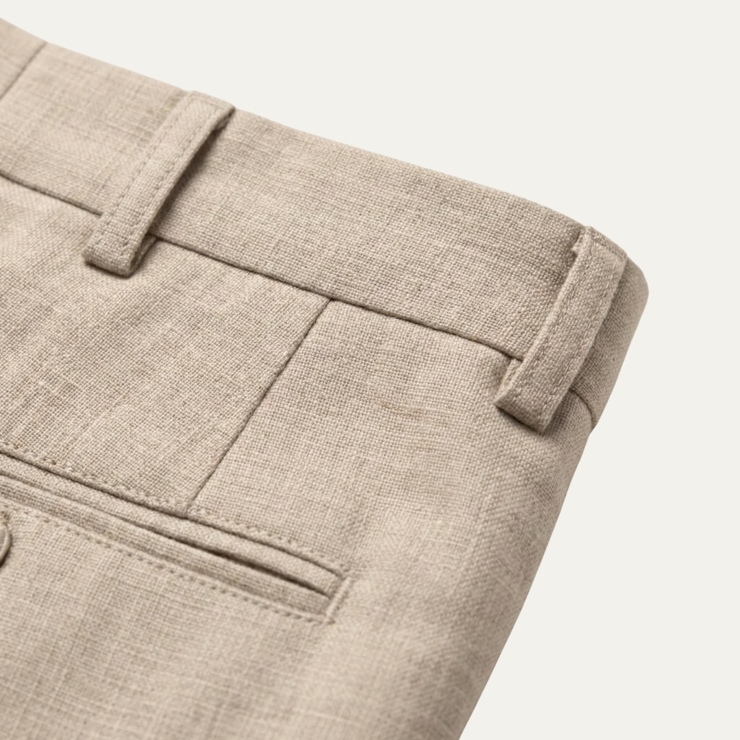 The Basel Men’s Luxury Linen Suit Set – Blazer & Pants