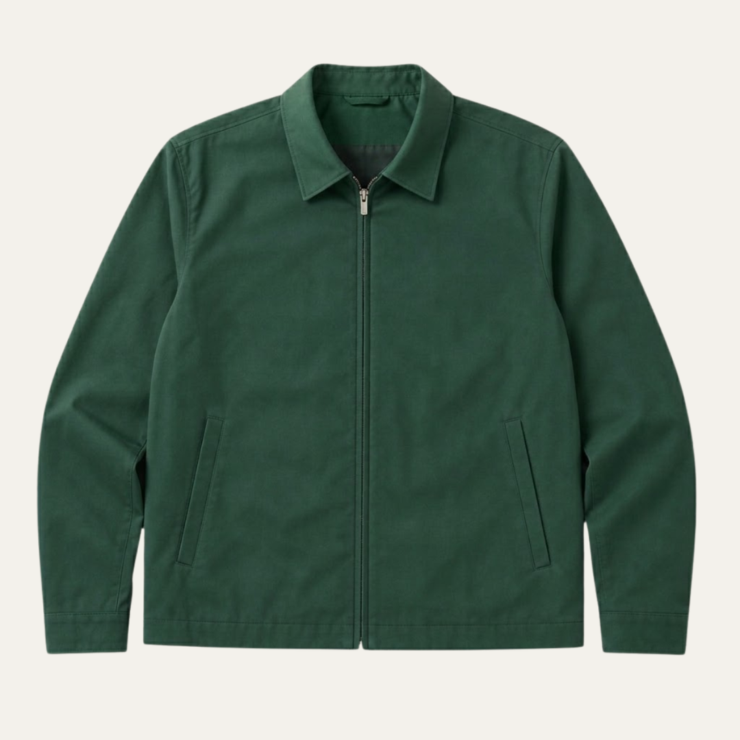 The Oakridge Men’s Harrington Lightweight Zip Up Jacket