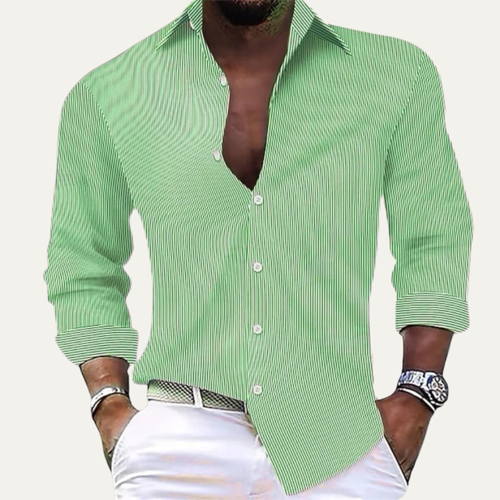 The Sheridan Men’s Button Up Classic Striped Shirt
