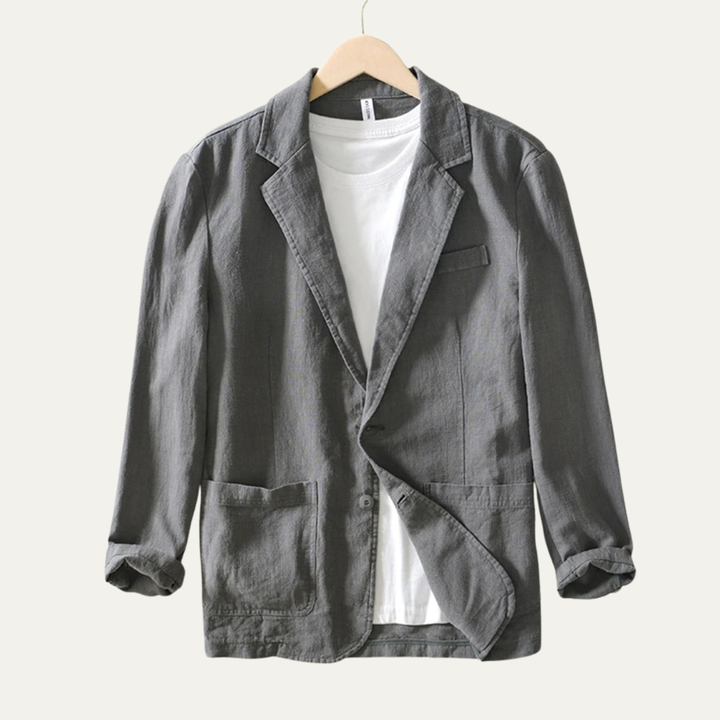 The Lakeshore Men’s Breathable Linen Suit Jacket