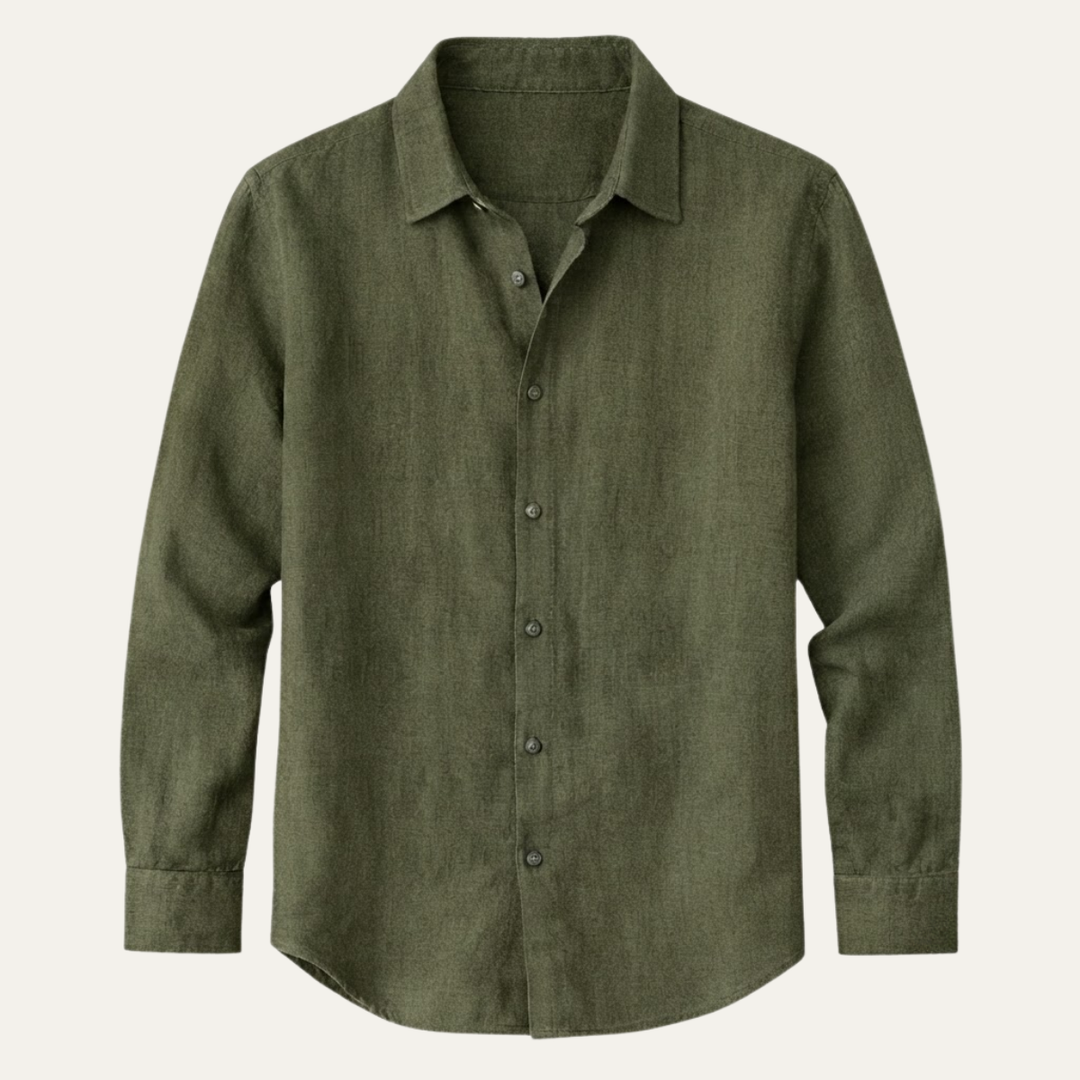 The Rancho Mirage Men’s Classic Breathable Summer Linen Shirt
