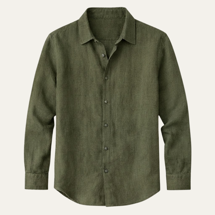 The Rancho Mirage Men’s Classic Breathable Summer Linen Shirt