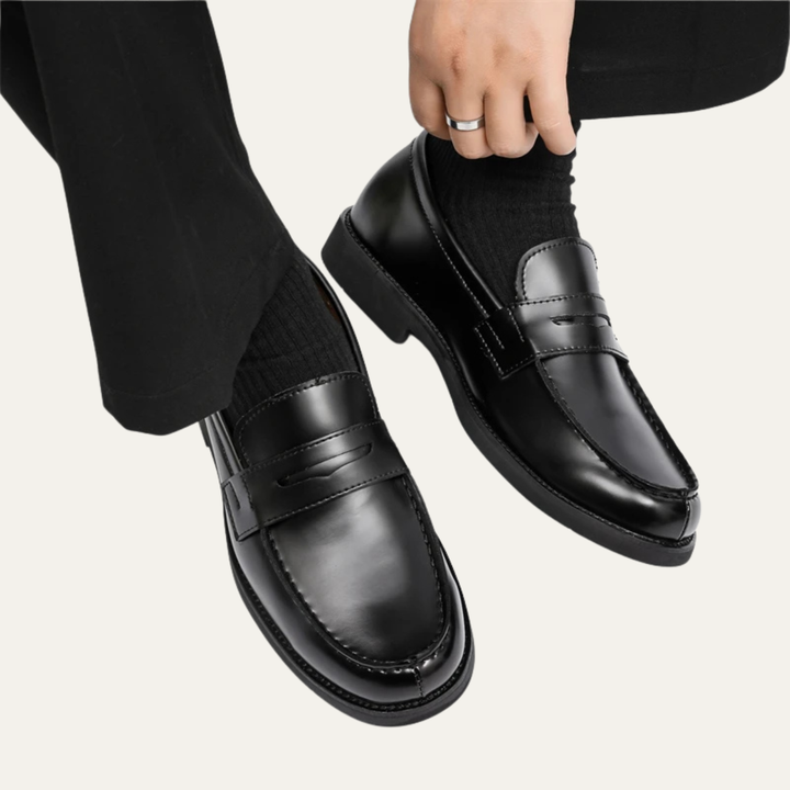 The Watercrest Hill Men’s Handmade Leather Penny Loafers