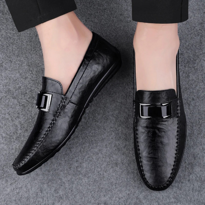 The Willowbend Men's Business Leather Slip On Loafers