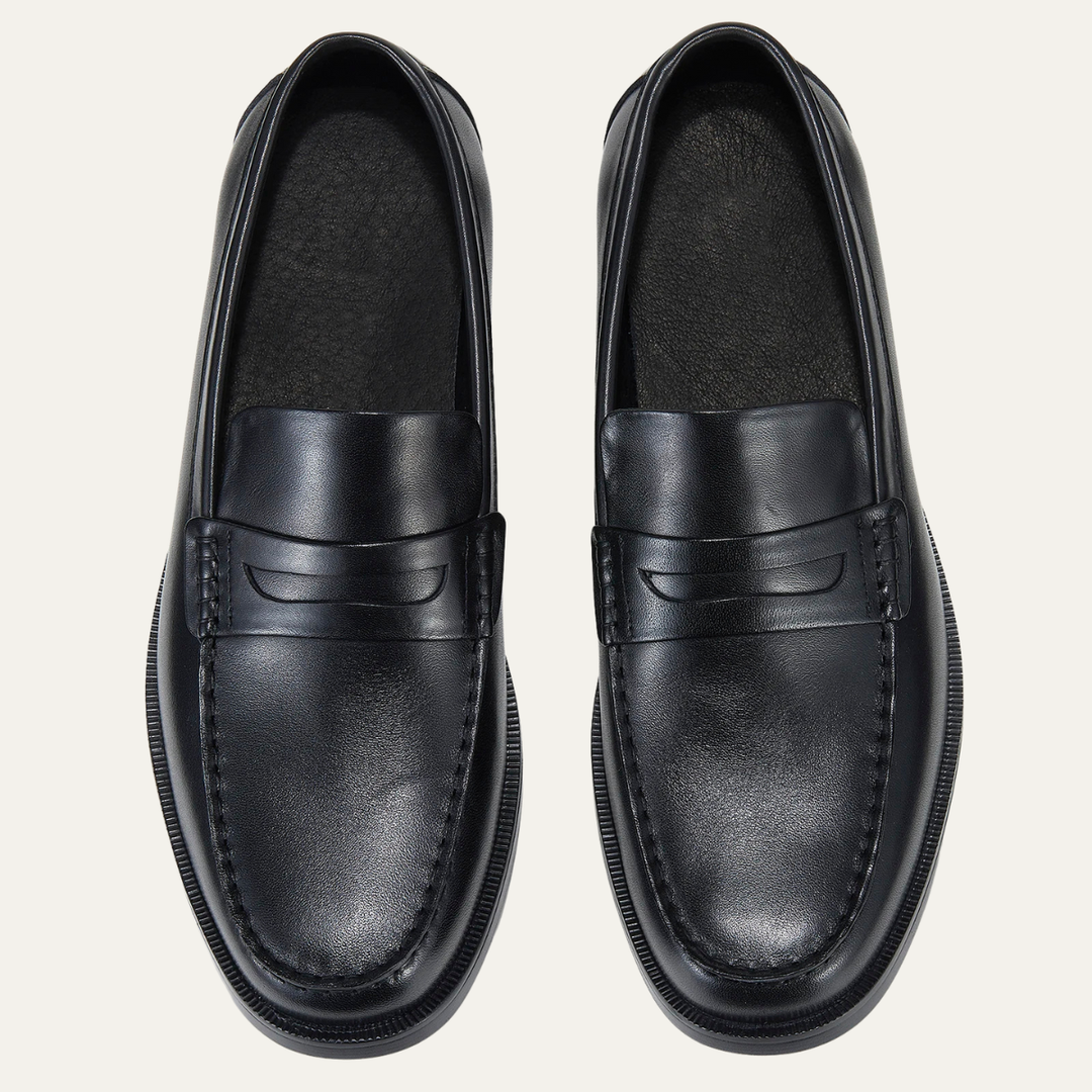 The Northpark Men's Vintage Genuine Leather Slip On Loafers
