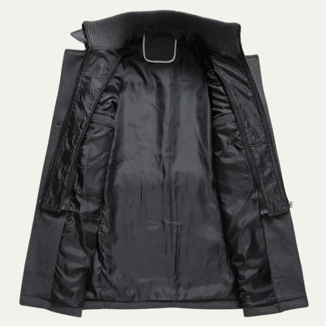 The Somerset Men's Elegant Winter Wool Blend Coat