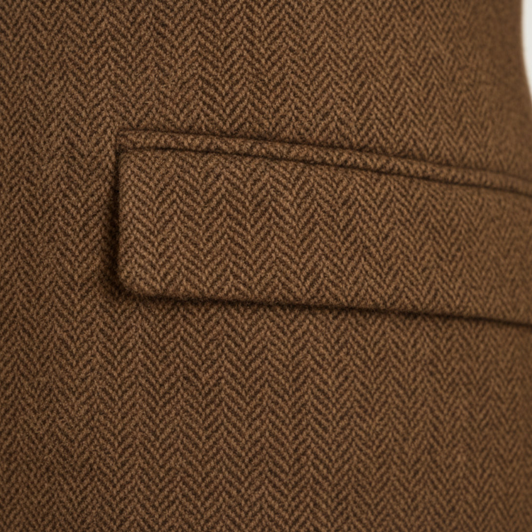 The Berwick Men’s Brown Smart Casual Tweed Blazer