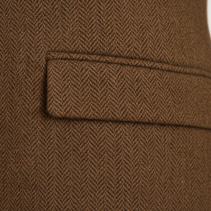 The Berwick Men’s Brown Smart Casual Tweed Blazer