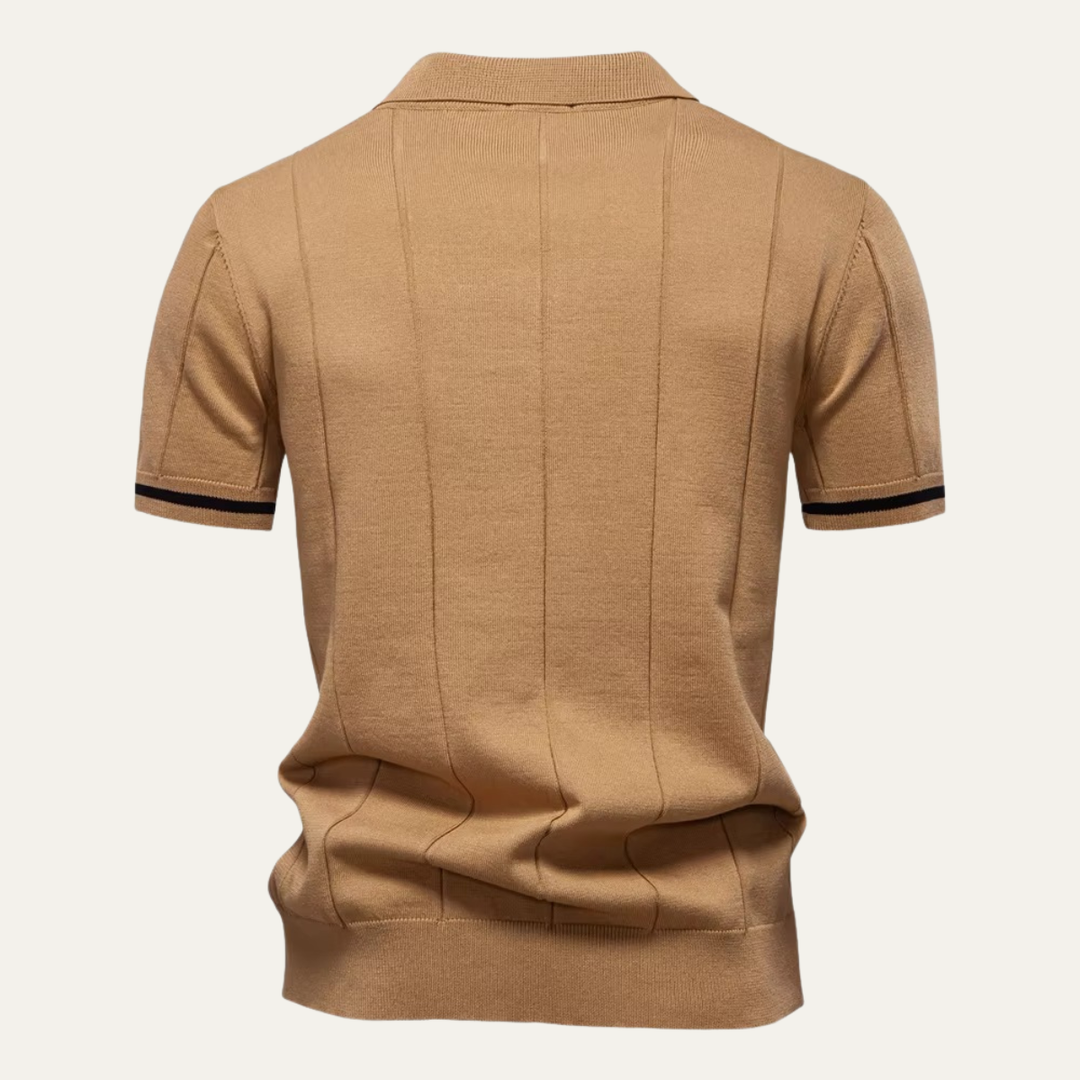 The Briarcliff Men’s Quarter Zip Polo Shirt