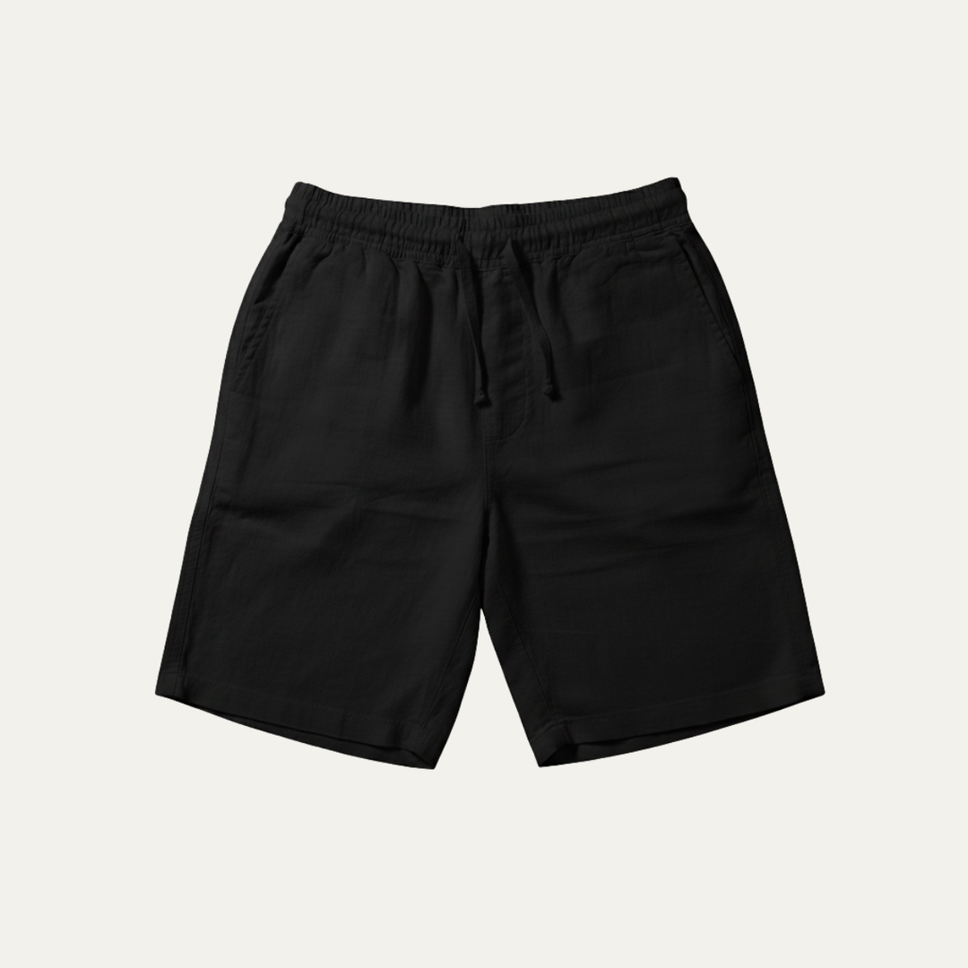 Linen Summer Drawstring Shorts Men