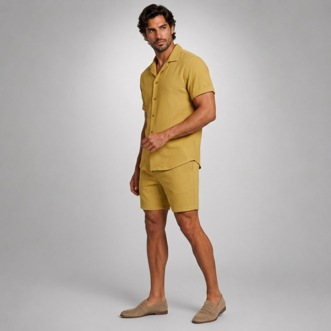 The Corsica Linen Set – Summer Shirt & Pants for Men