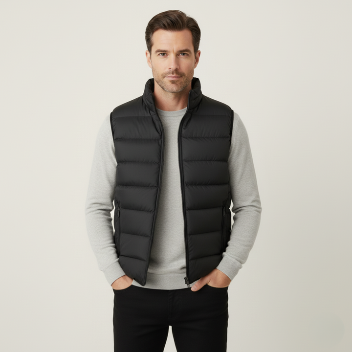 The Chiron Men’s Luxury Puffer Quilted Vest - 2026