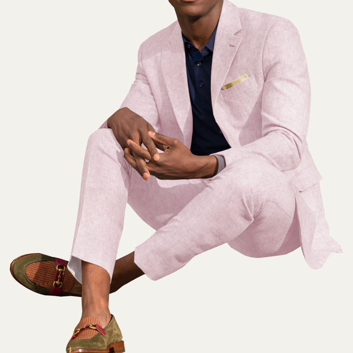 The Windrush Men’s Luxury Linen 2 Piece Set – Blazer & Pants