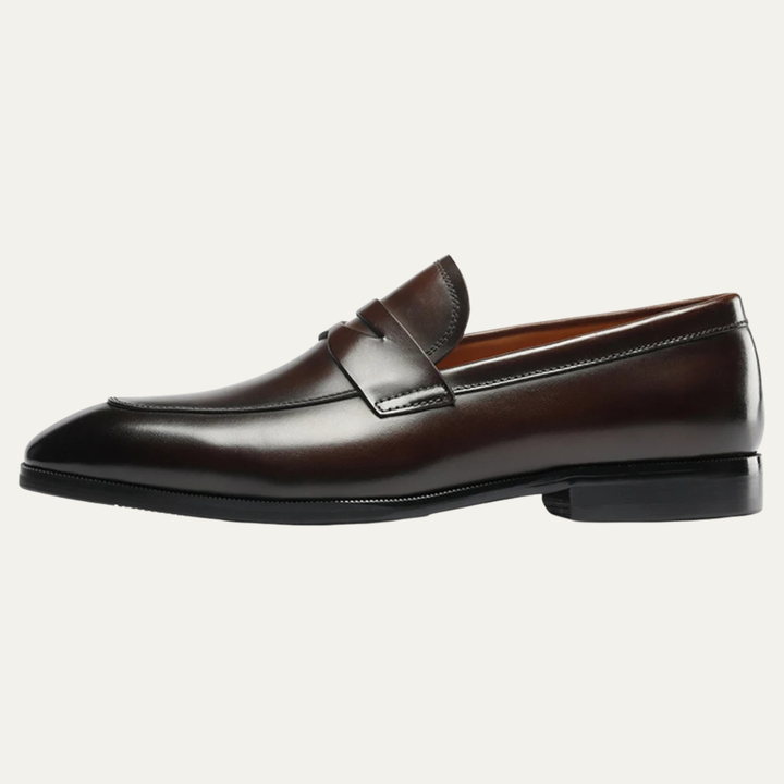 The Fairwood Ridge Men’s Calf Leather Slip On Dress Loafers