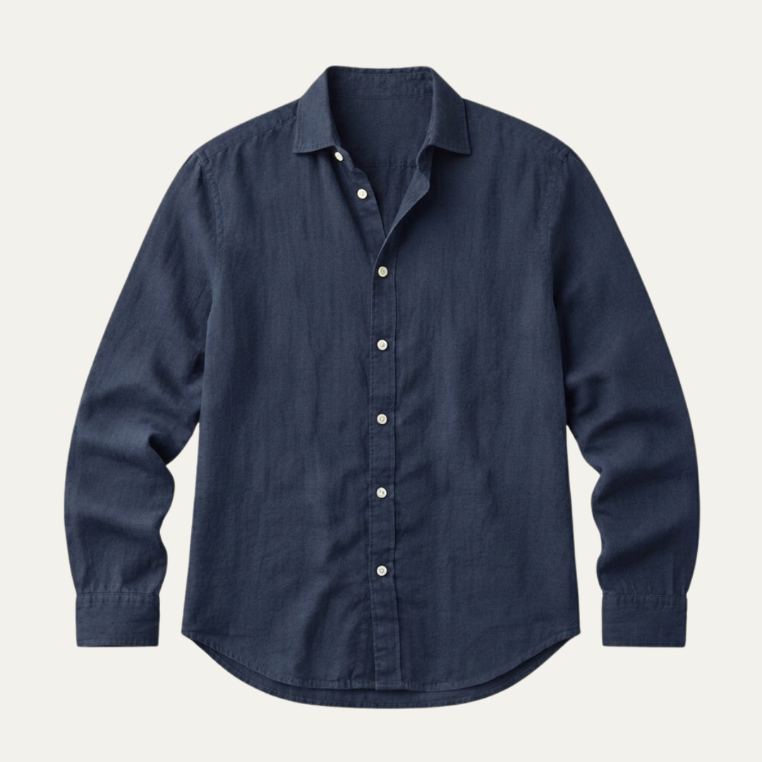 The Sardinia Men's Casual Linen Button Up Shirt
