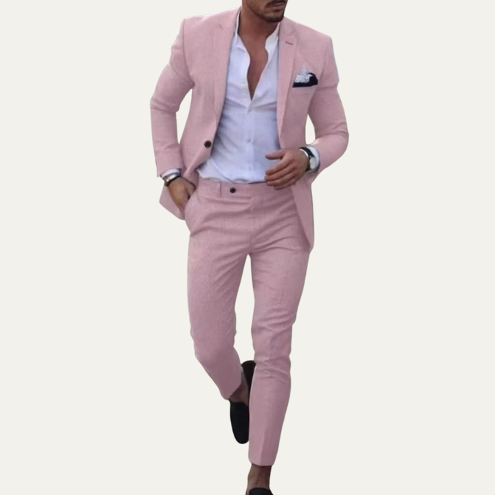 The Elmhurst Men’s Classic Linen Blazer & Pants Set