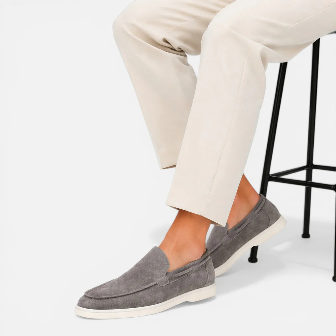 The Brookstone Men’s Suede Casual Loafers