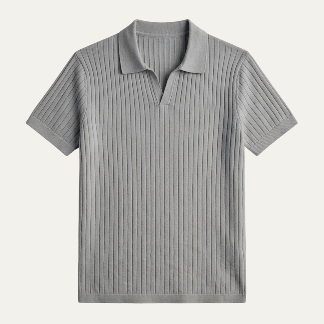 The Ghedi Men's Knit Short Sleeve Polo
