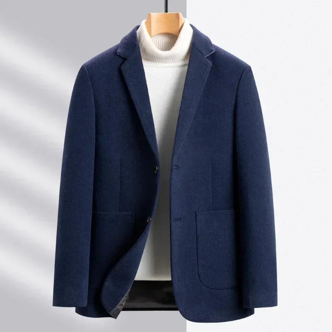 The Rivercrest Men’s Wool Single Breasted Blazer Suit