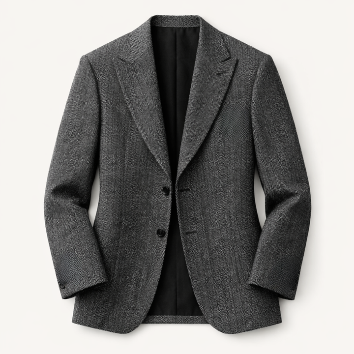 The Florence Men’s Single Breasted Herringbone Tweed Blazer