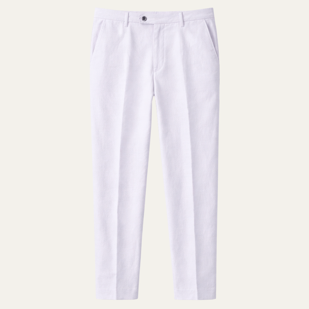 The Silverwood Men’s Casual Linen Dress Pants – Slim Fit
