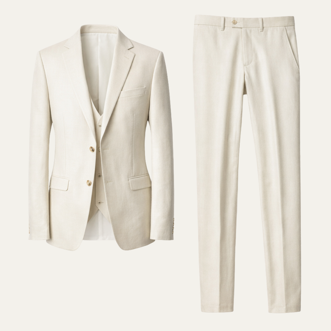 The Winfield Men’s Linen Suit Set – Jacket & Pants