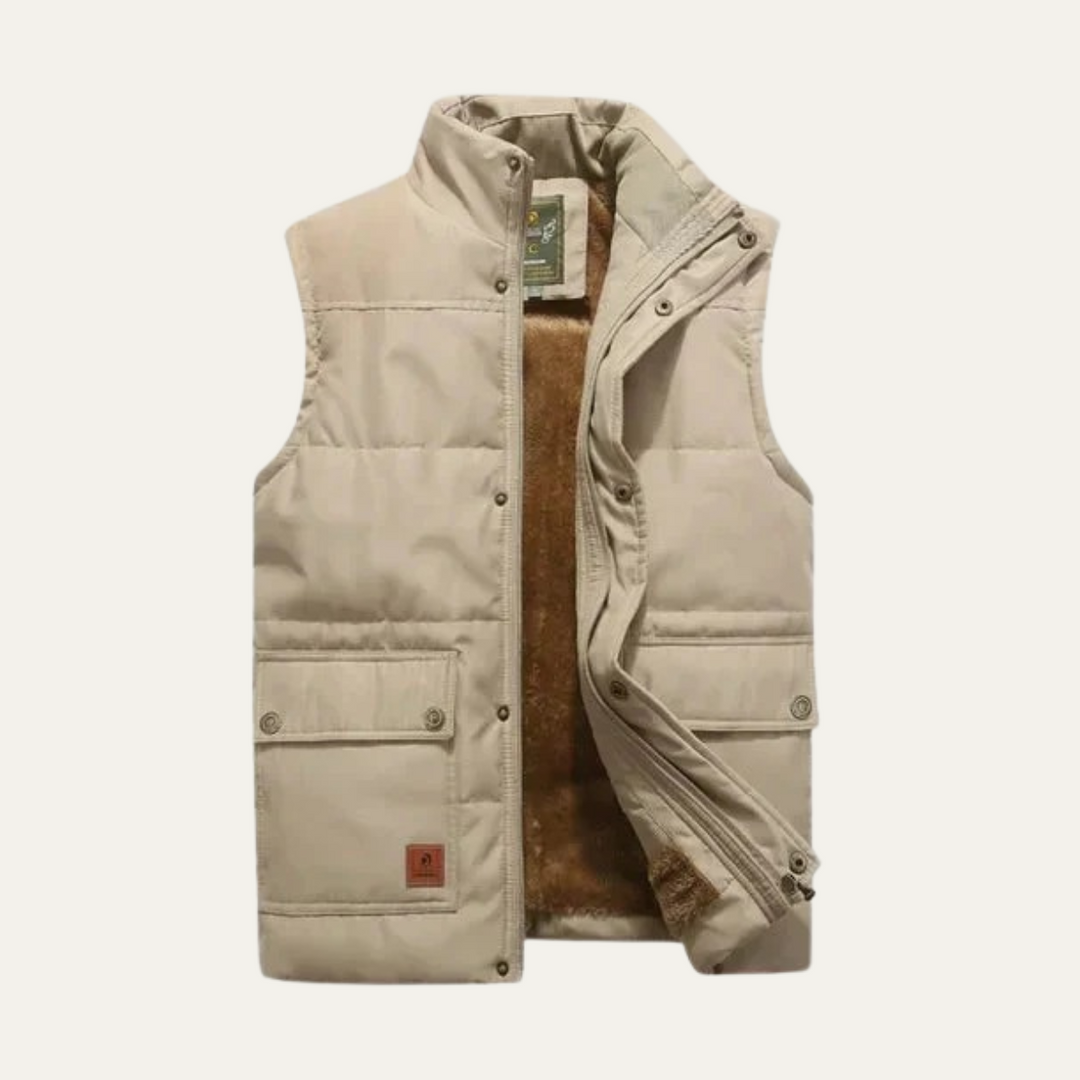 The Aspen Men's Warm Modern Fleece Lined Winter Vest
