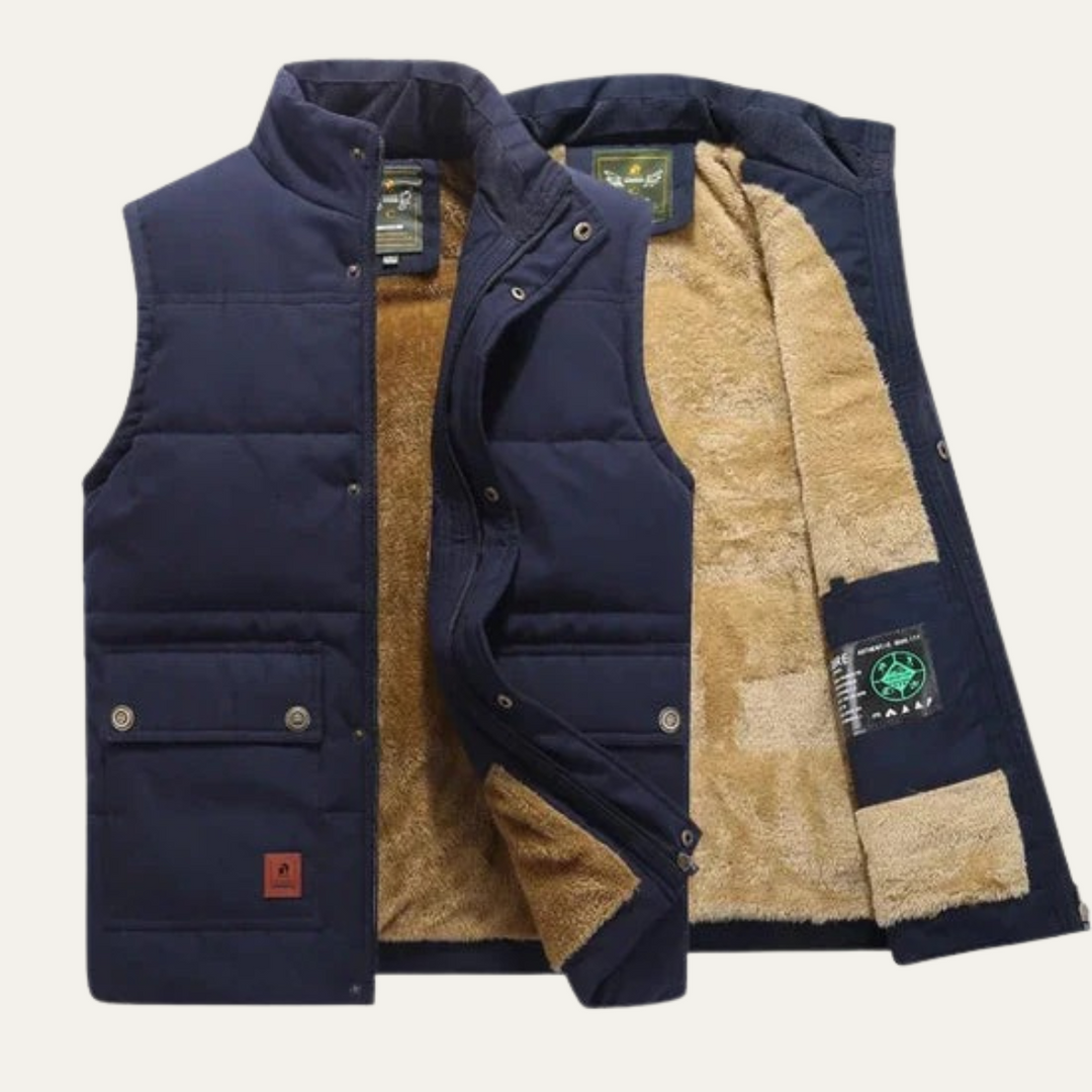 The Aspen Men's Warm Modern Fleece Lined Winter Vest
