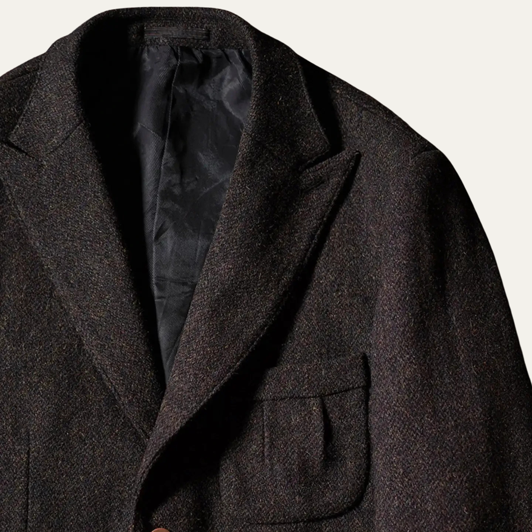 The Willowstone Men’s Tweed Wool Dress Suit Blazer Suit