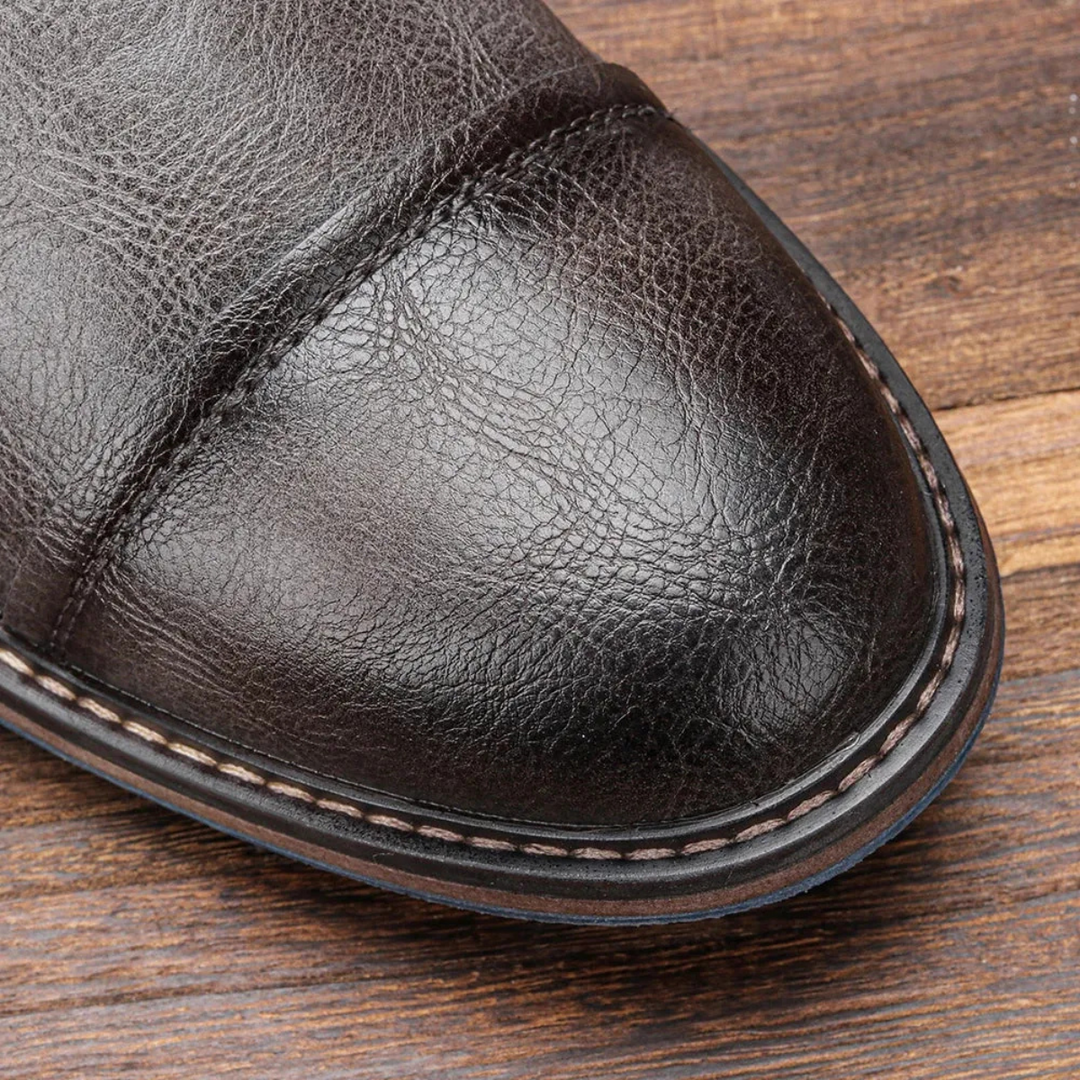 The Manchester Men's Vintage Leather Ankle Boots