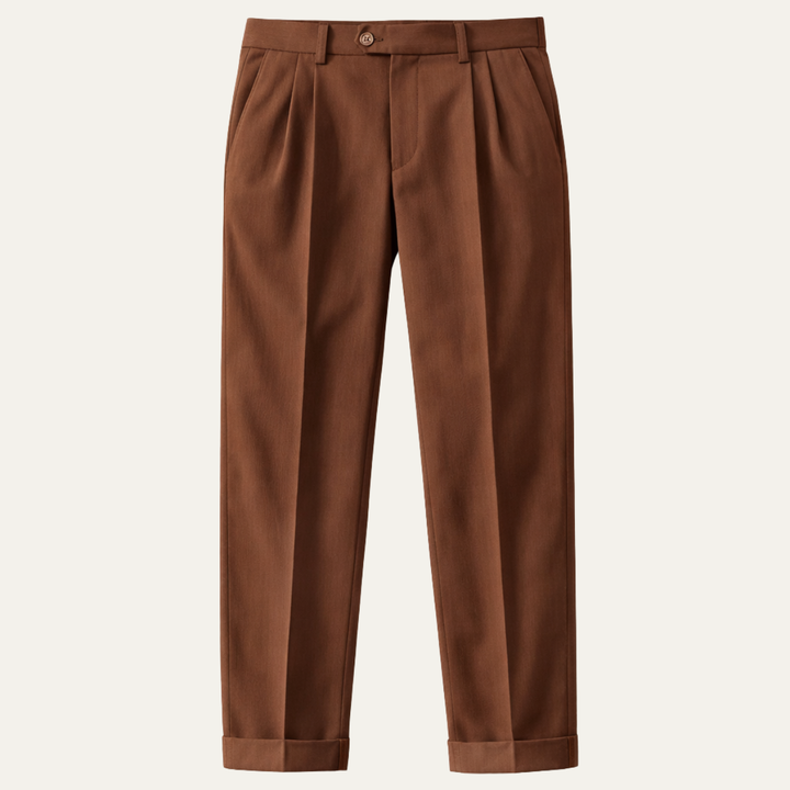 The Riva Garda Men’s High Waist Double Pleated Trousers