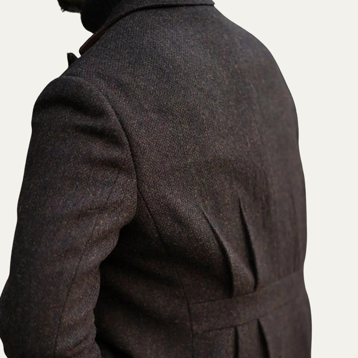 The Willowstone Men’s Tweed Wool Dress Suit Blazer Suit