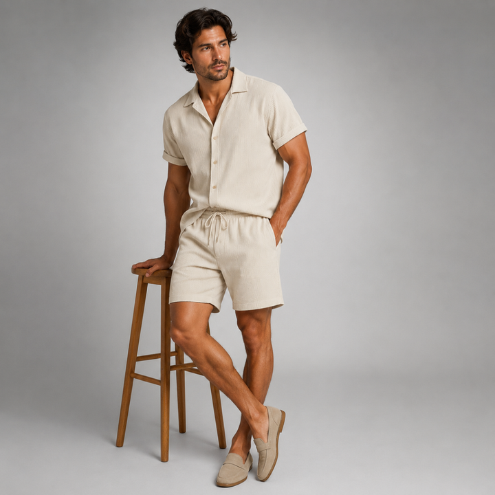 The Corsica Linen Set – Summer Shirt & Pants for Men