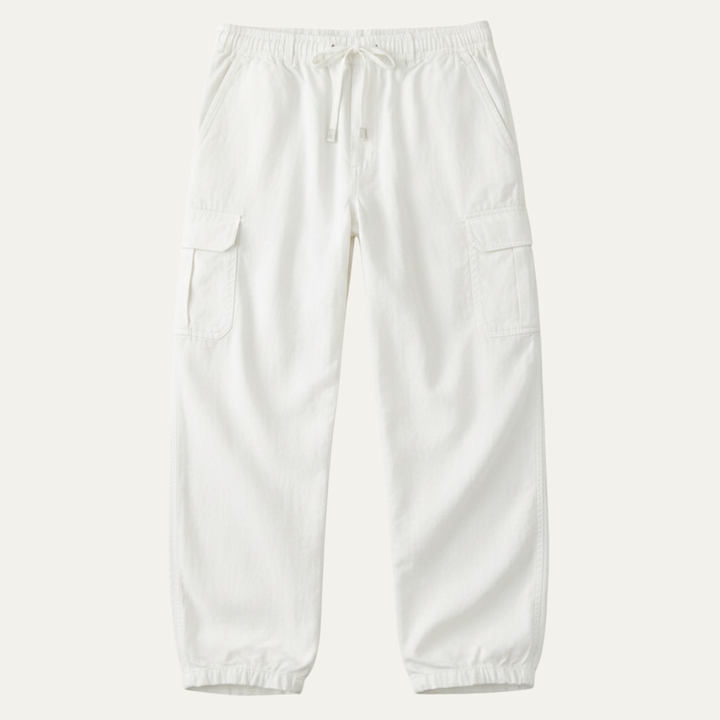 The Silverridge Men’s Loose Fit Multi Pocket Cotton Soft Cargo Pants