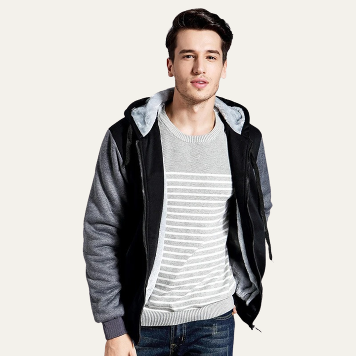 Men's Fleece Lined Zip Up Hoodie