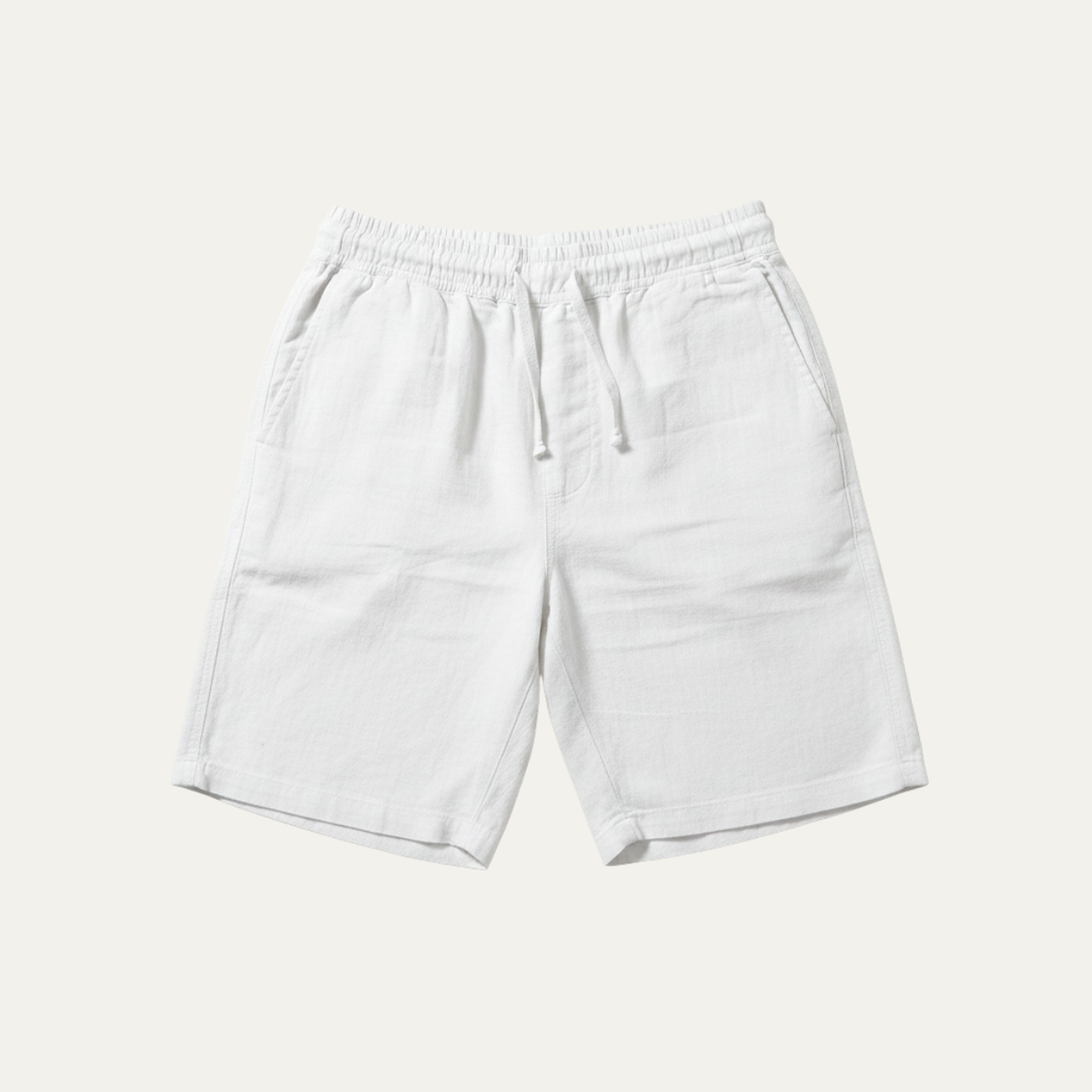 Linen Summer Drawstring Shorts Men