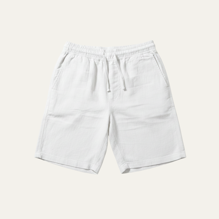 Linen Summer Drawstring Shorts Men