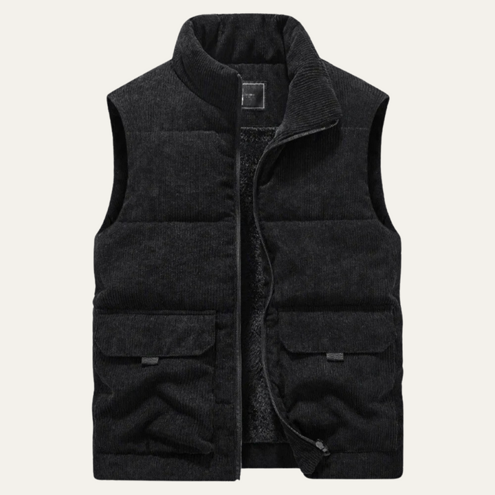 The Penzance Men's Corduroy Lighweight Quilted Vest