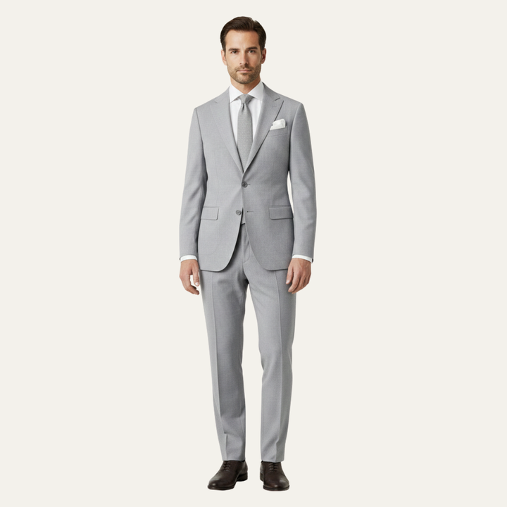 The Geneva Men’s Trendy Linen Suit Set – Blazer & Pants