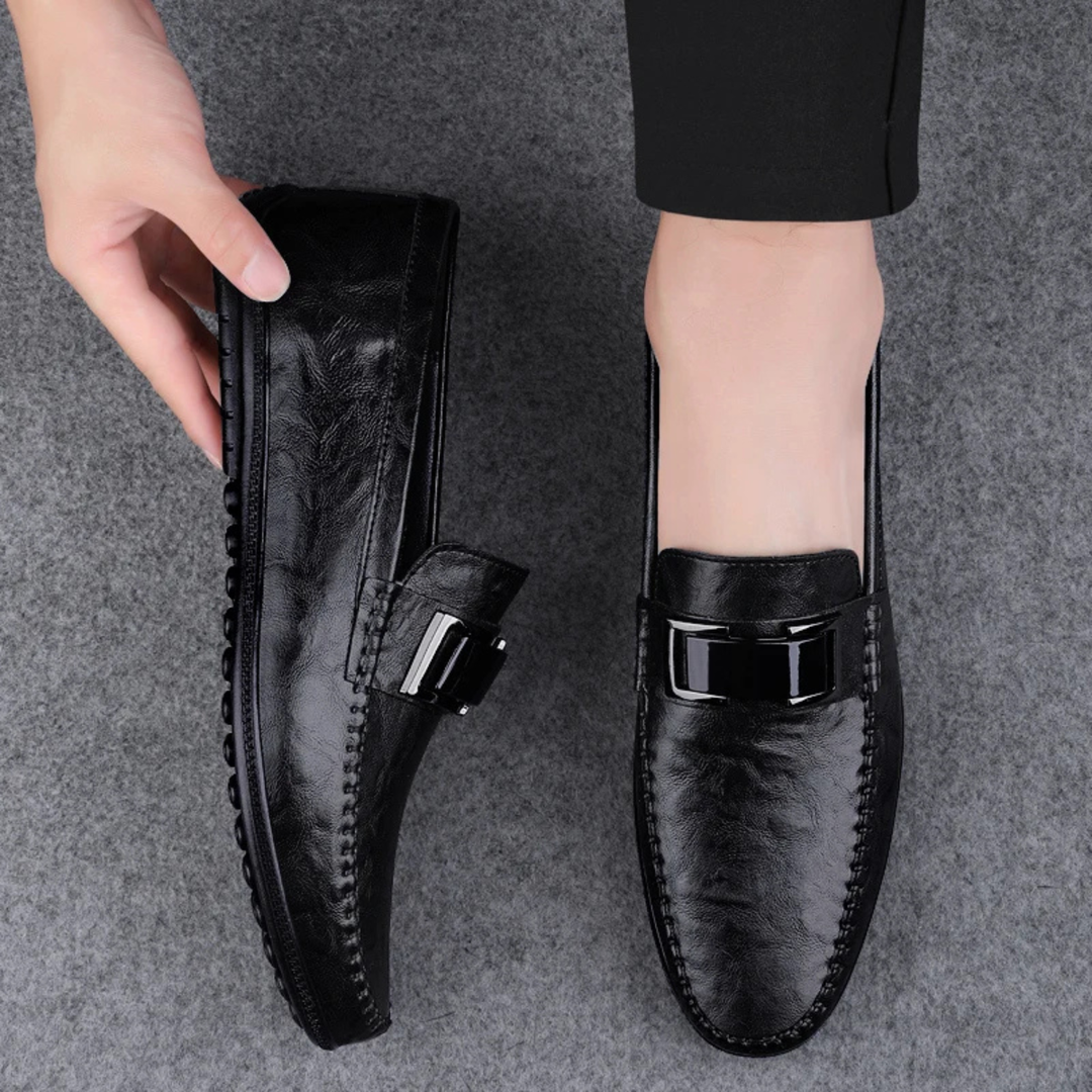 The Willowbend Men's Business Leather Slip On Loafers
