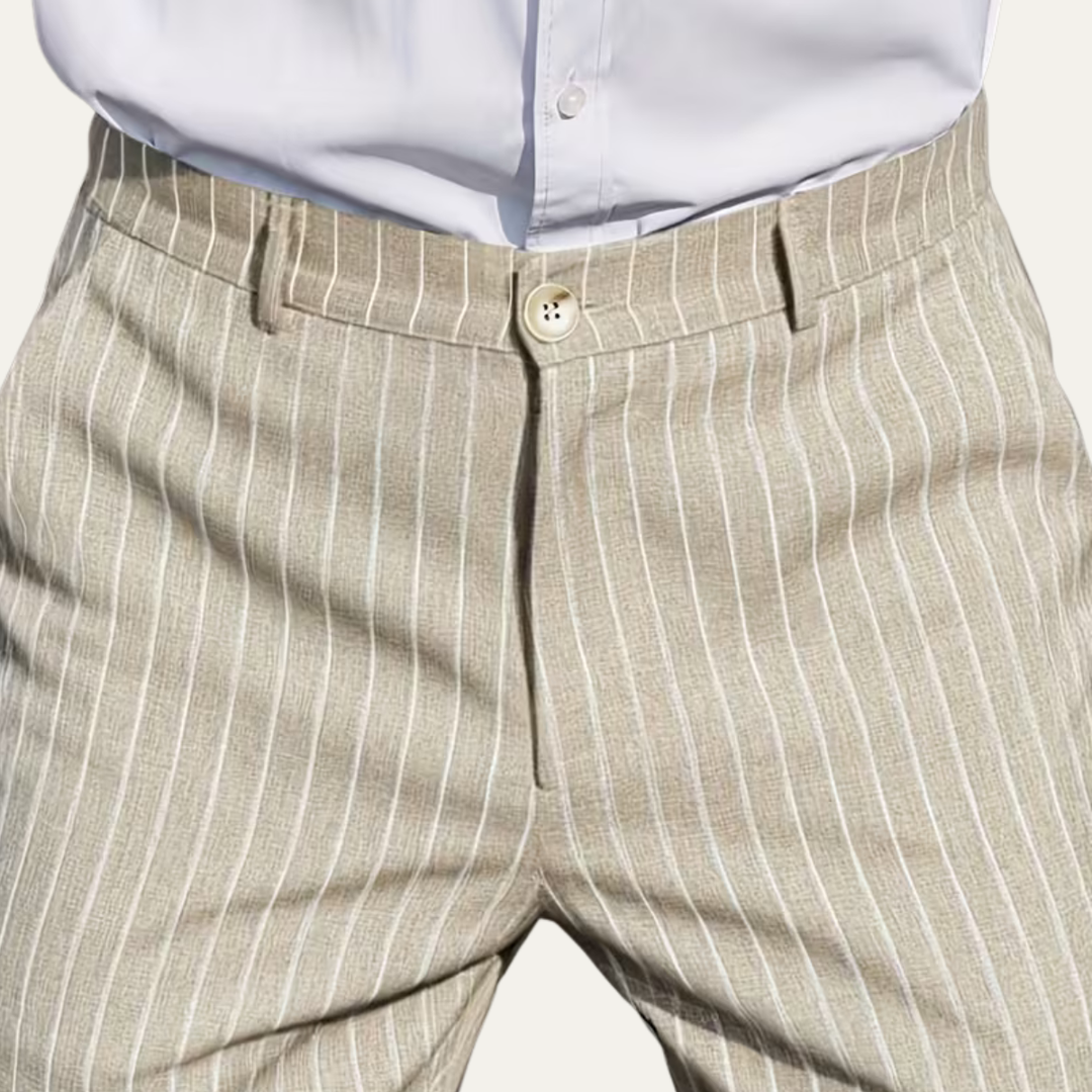 The Coolangatta Men’s Vertical Stripe Tailored Smart Dress Pants