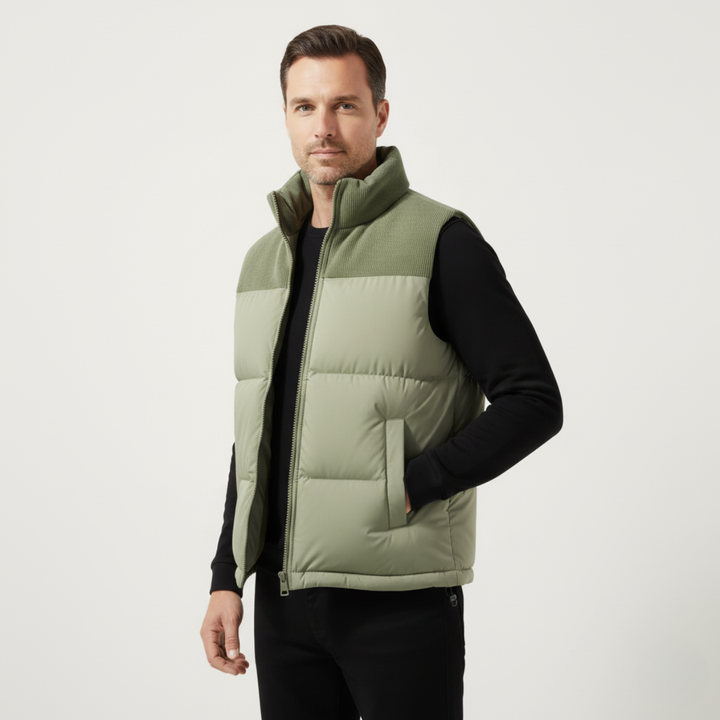 The Port Isaac Men's Stylish Quilted Puffer Vest