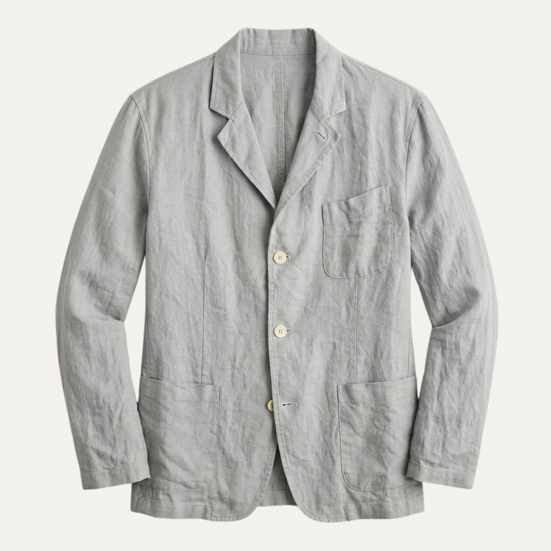 The Milan Men's Stylish Linen Jacket - Lightweight Blazer - Wedding Guest