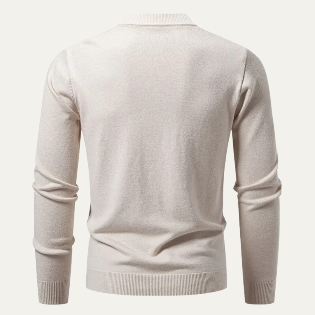The Siracusa Men's Slim Fit Knit Cardigan