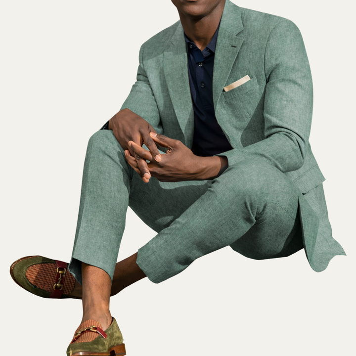 The Briarstone Ridge Men’s Trendy Linen 2 Piece Set – Blazer & Pants